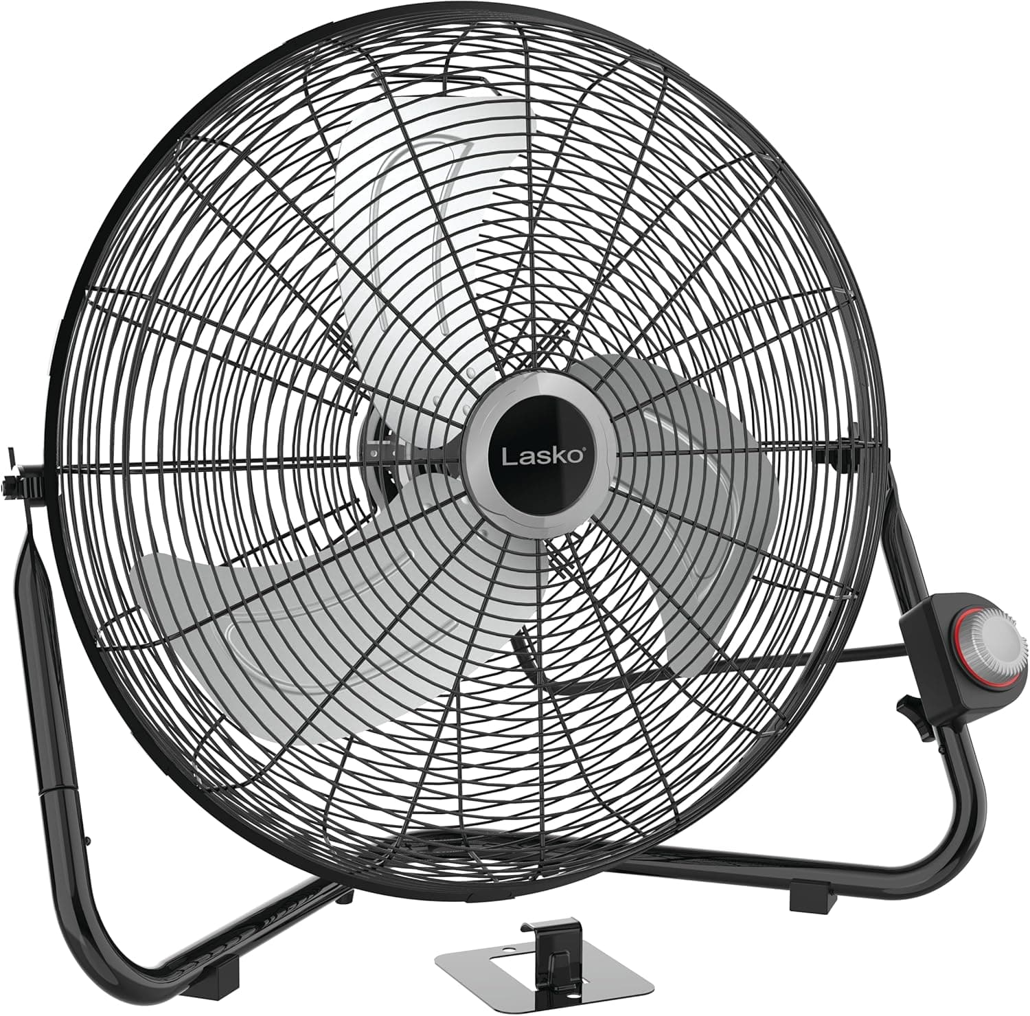 Lasko 20" Black High Velocity Wall Mount Fan with Pivoting Head, 3 Speeds, 2264QM