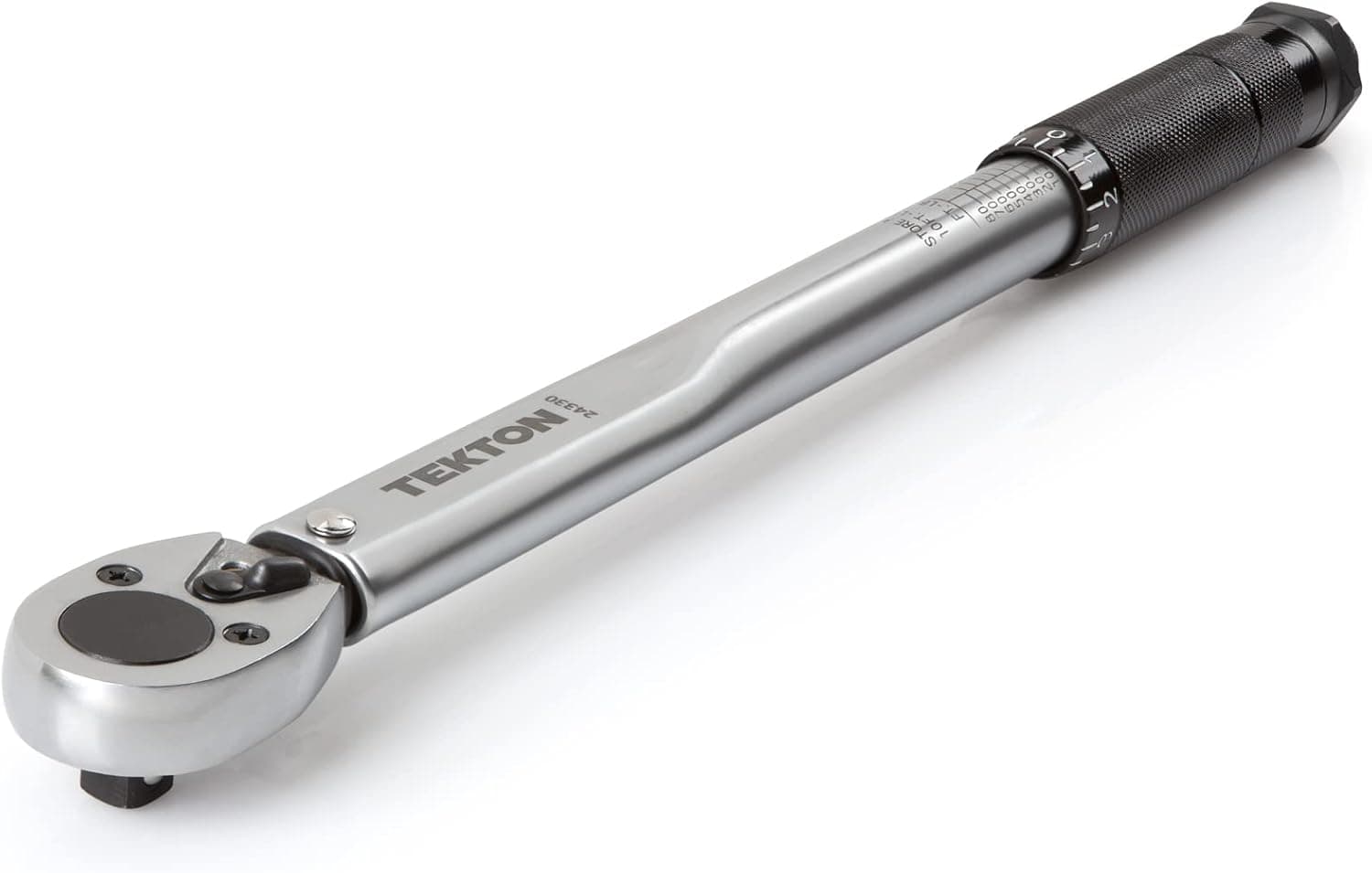 TEKTON 24330 3/8 Inch Drive Micrometer Torque Wrench (10-80 ft.-lb.)