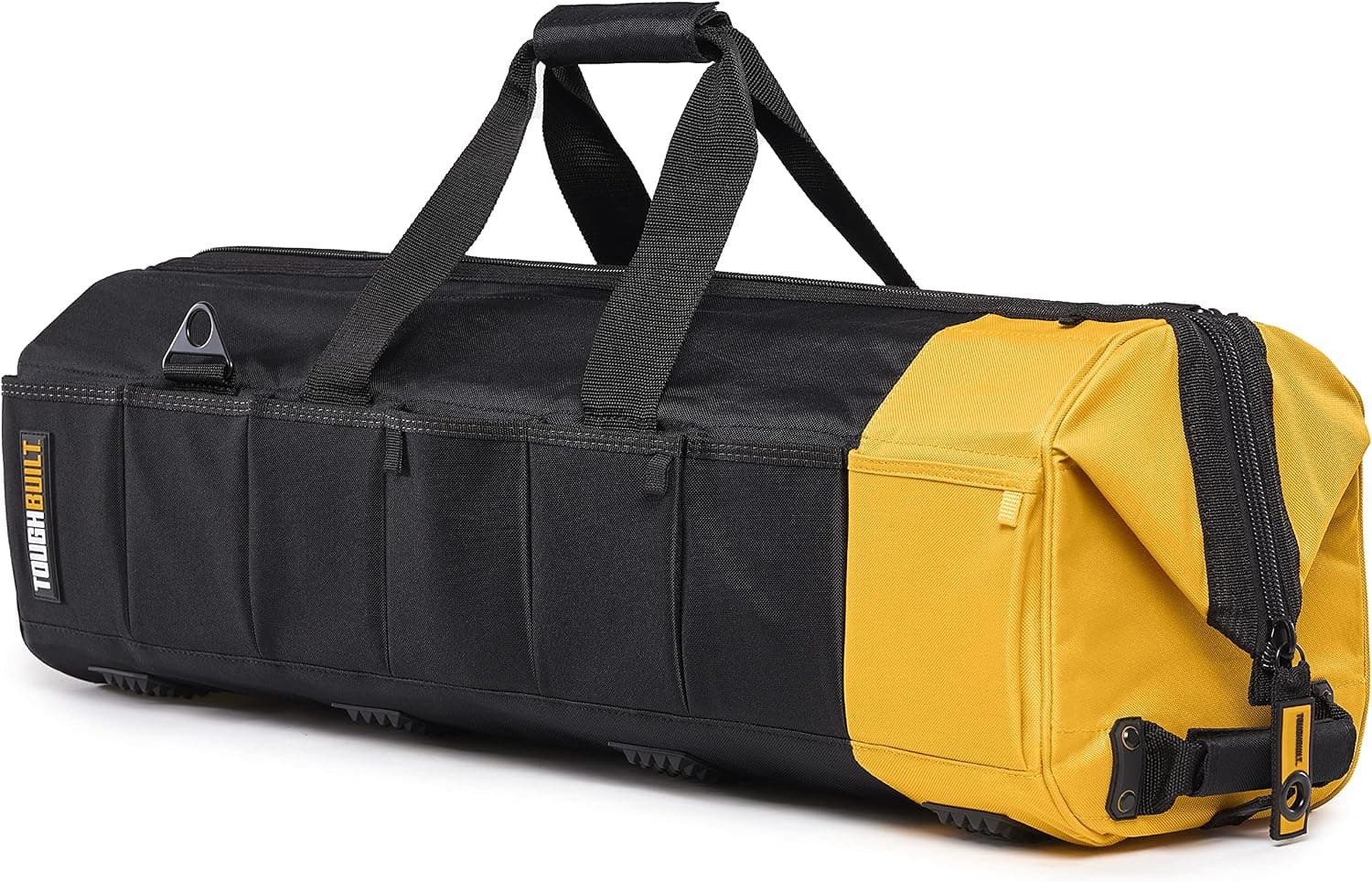 ToughBuilt 20 in Massive Mouth Tool Bag, 1680D Ballistic Fabric, Rigid Frame, Waterproof Hard Base