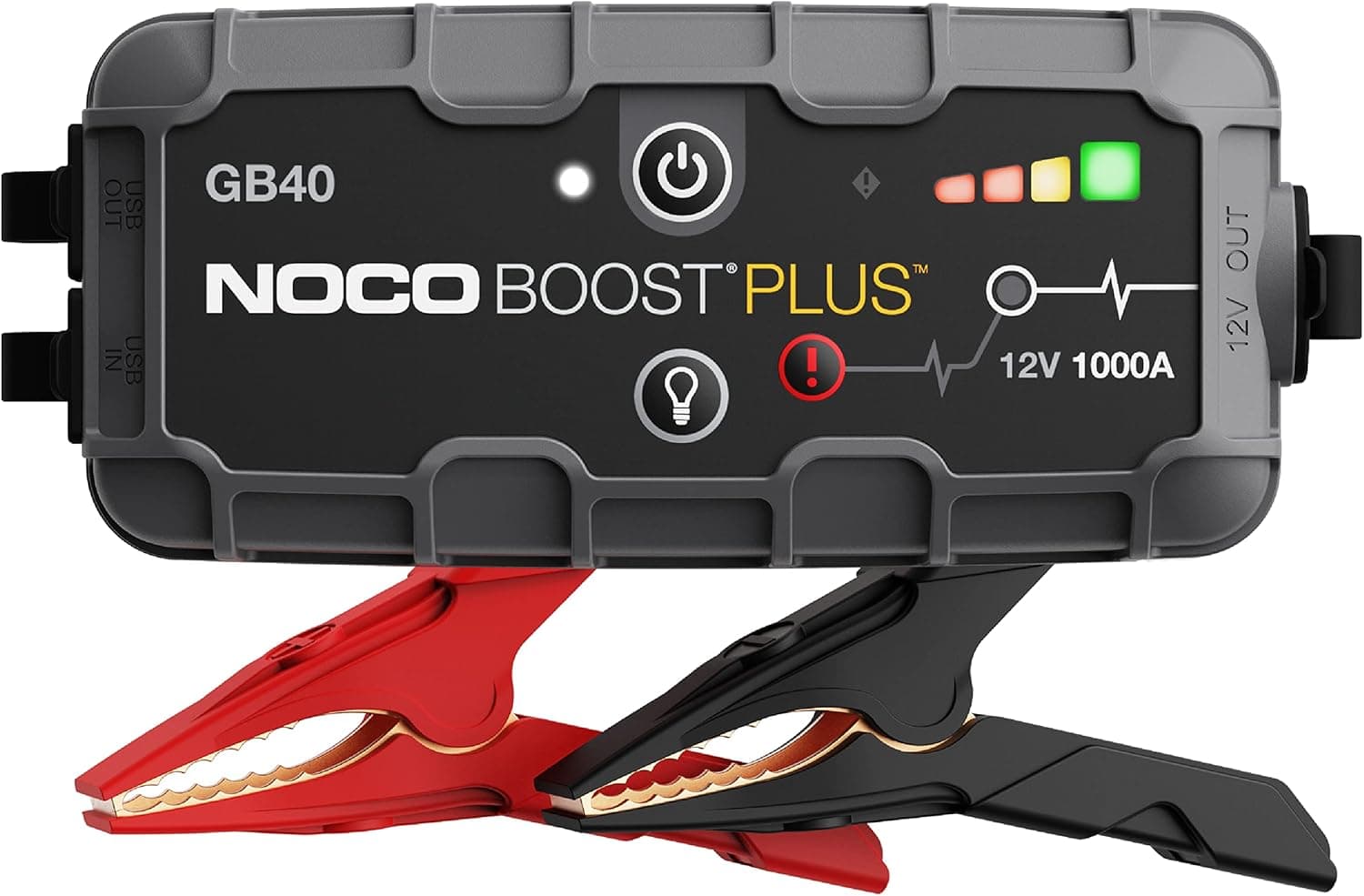 NOCO Boost GB40 12V 1000A UltraSafe Portable Lithium Jump Starter, Power Bank, 100-Lumen LED Flashlight, For 6.0L Gas and 3.0L Diesel Engines