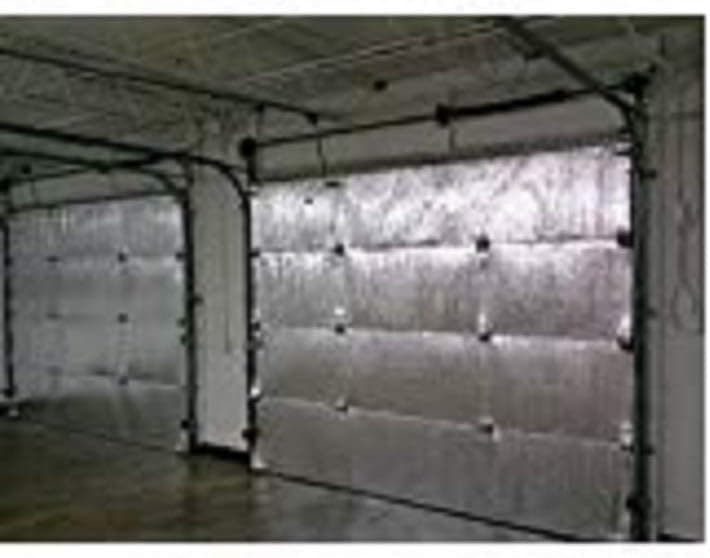NASA TECH White Reflective Foam Core 2 Car Garage Door Insulation Kit 16FT x 8FT R Value 8.0