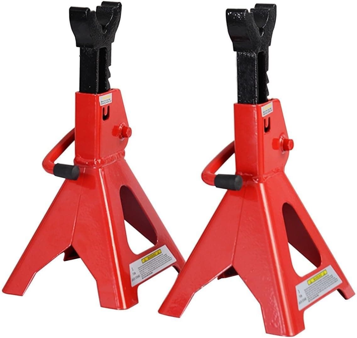 New 3 Ton Heavy Duty Jack Stands Ratcheting Set Pair Height Adjustable Car Truck