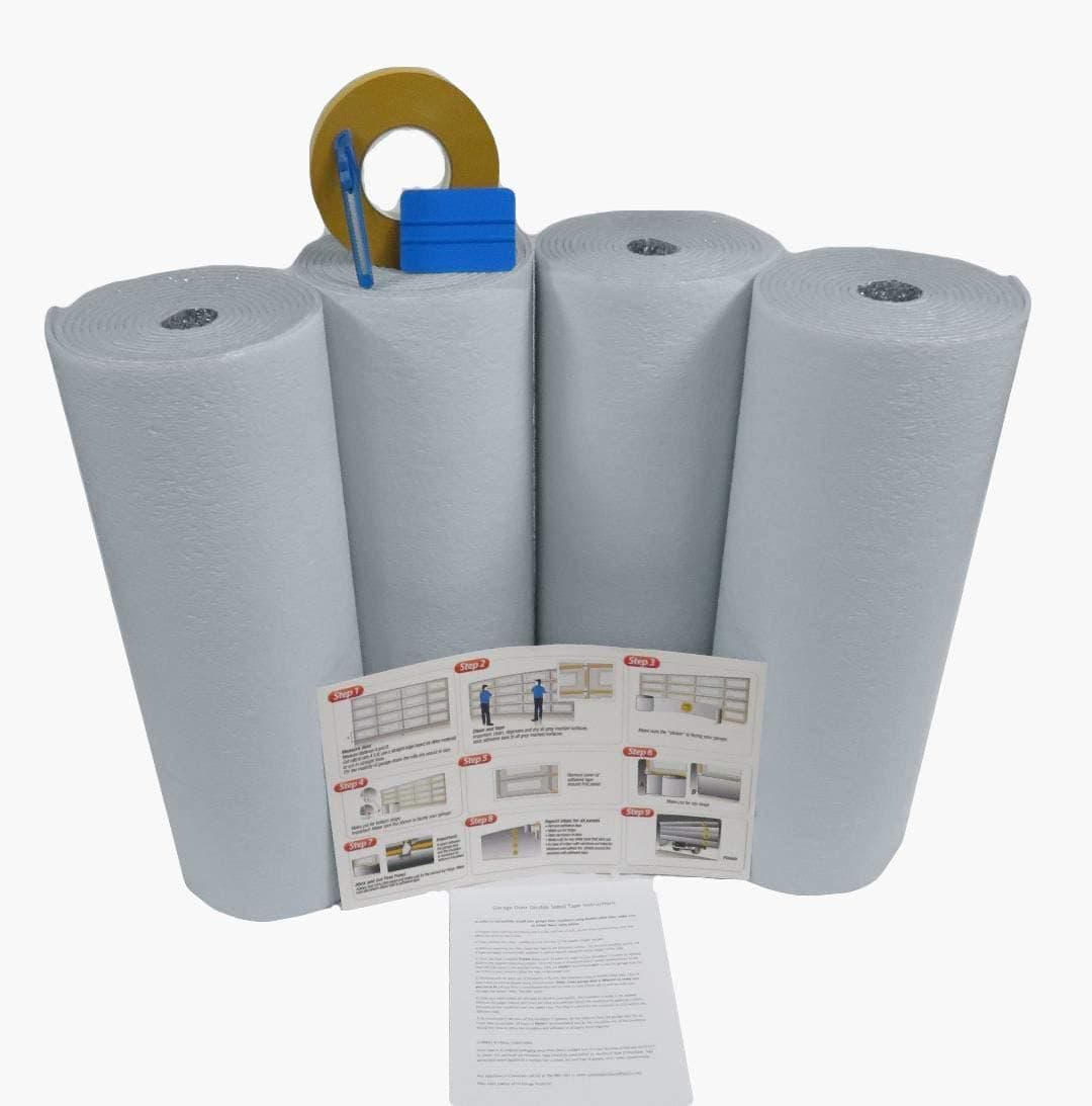 NASA Tech Reflective White Foam Core Garage Door Insulation Kit 16L x 8H 5 Panel