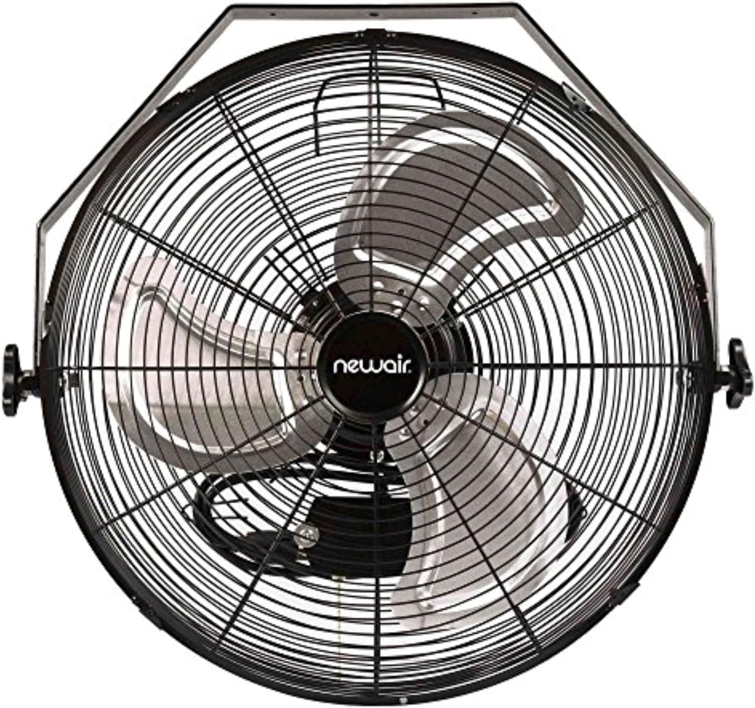 NewAir WindPro18W Wall Mount Fan, High-Velocity Industrial Shop or Garage Fan, 3000 CFM, Black