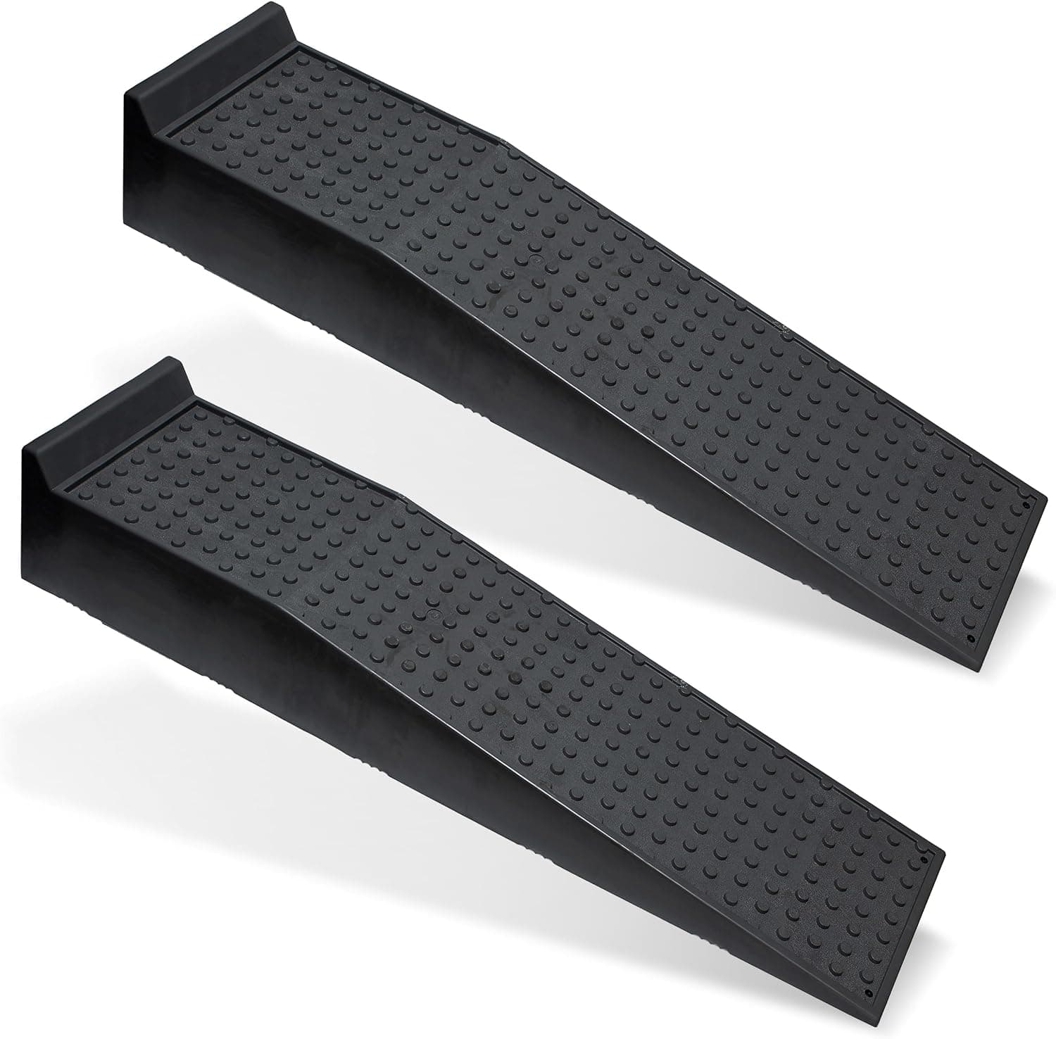 BISupply Vehicle Service Ramp Set - 6.6in Car Lift, 5 Ton Heavy Duty Truck Ramps, 2 Pack