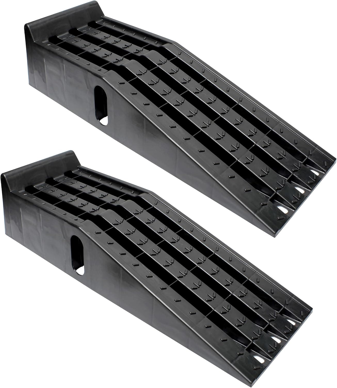 BISupply Vehicle Service Ramp Set - 6.3in Car Lift 2 Ton Heavy Duty Truck Ramps, 2 Pack