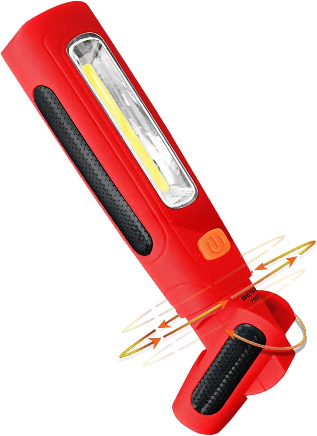Work Light Rechargeable Work Light with Magnetic Base Adjustable Stand Lamp, 6000K LED for Car Repairing, Workshop