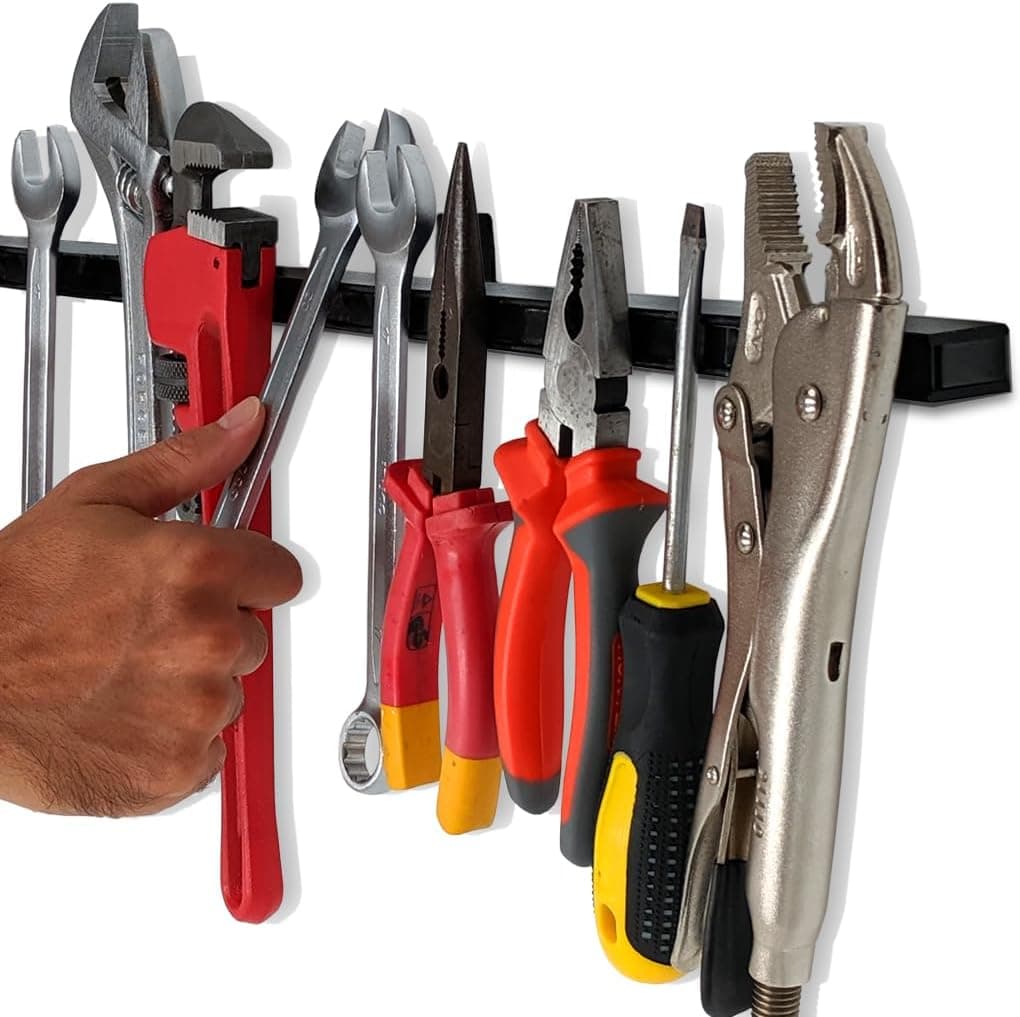 24in Heavy-Duty Magnetic Tool Holder (Upgraded Version) - Extremely Powerful Magnetic Pull Force - Professional Space-Saving Magnetic Bar - Tool Organizer Rack/Strip