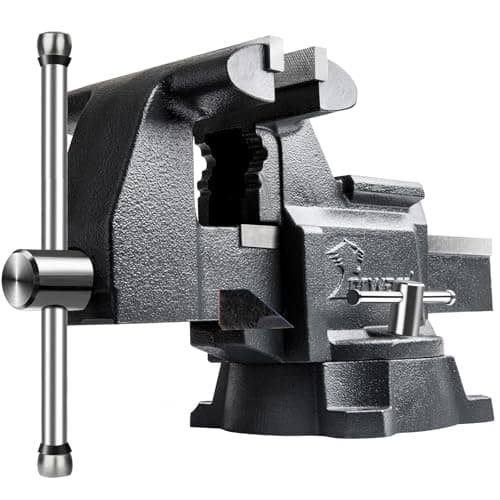 Forward CR40A 4.5 Inch Bench Vise Heavy Duty with Anvil and 210°Swivel Base