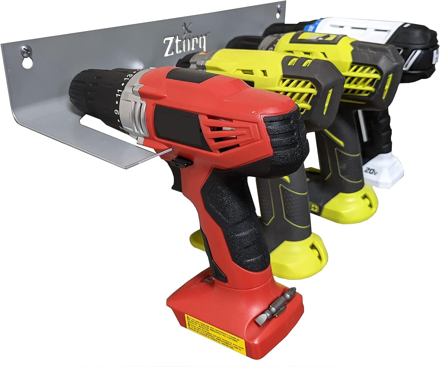 Ztorq Cordless Drill Tool Organizer, Drill Holder Storage Wall Mount Rack