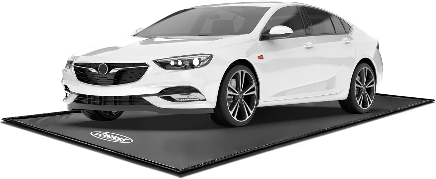 Loninak Garage Floor Mat 7'9"x16' Winter Garage Containment Mat Snow Melting Mat