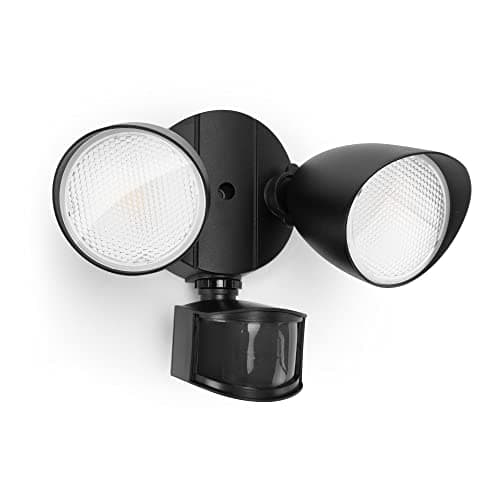 LUTEC 32W 3500 Lumen LED Security Lights Motion Sensor Light Outdoor, 5000K Daylight, IP65 Waterproof, Dusk to Dawn, Motion Detector Flood Light for Garage, Yard, Porch-Black