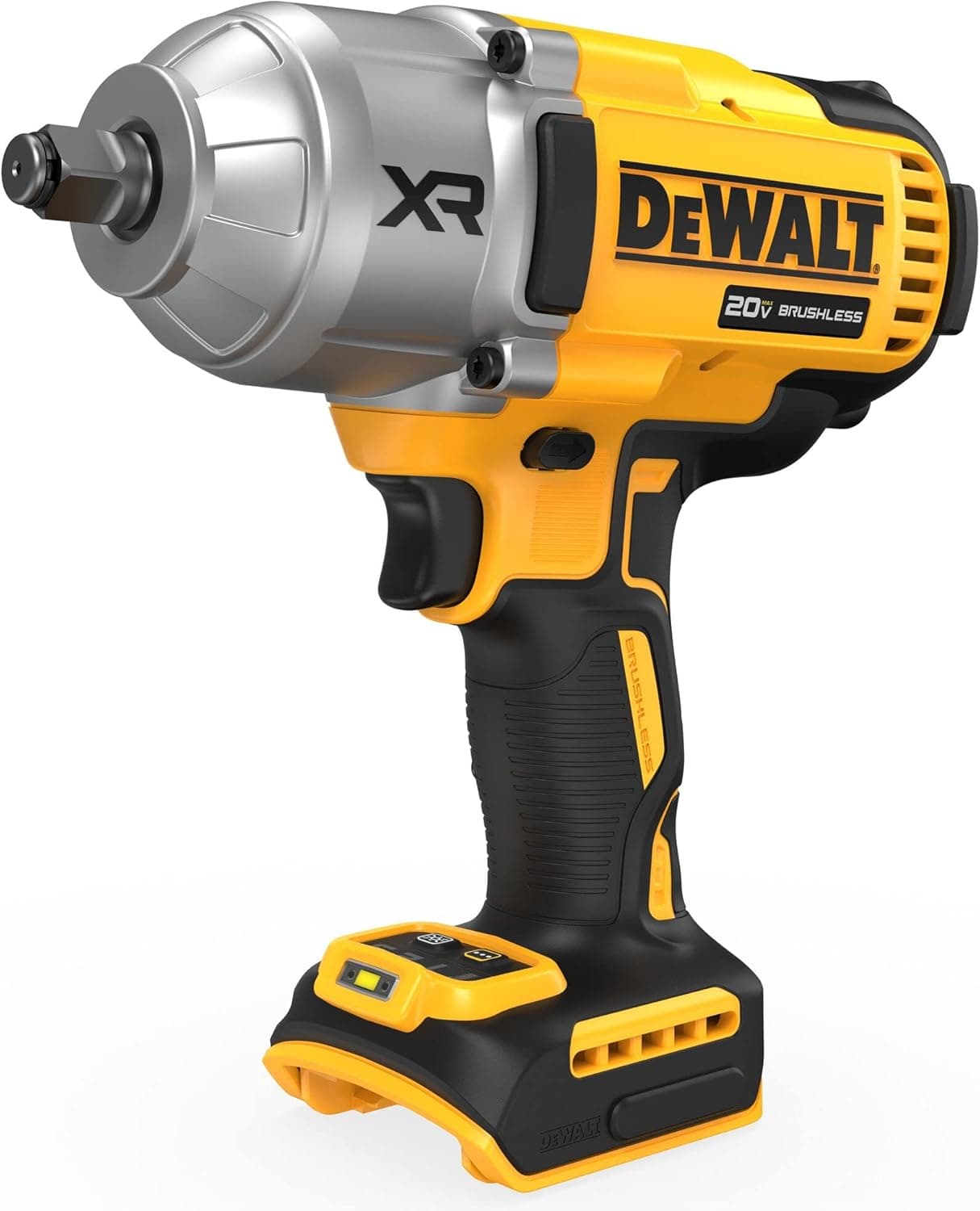 DEWALT 20V MAX Cordless Impact Wrench, 1/2 Impact Gun, 4-Speed High Torque with Hog Ring Anvil and LED Light, Brushless Motor, Tool Only (DCF900B)