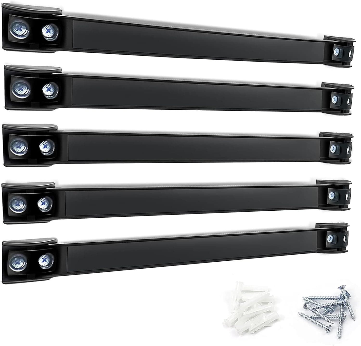 DGSL Magnetic Tool Holder Strip 5 Pack, 12 In Heavy Duty Tool Organizer Magnetic Strip, Tool Magnet Bar For Garage Tool Organization