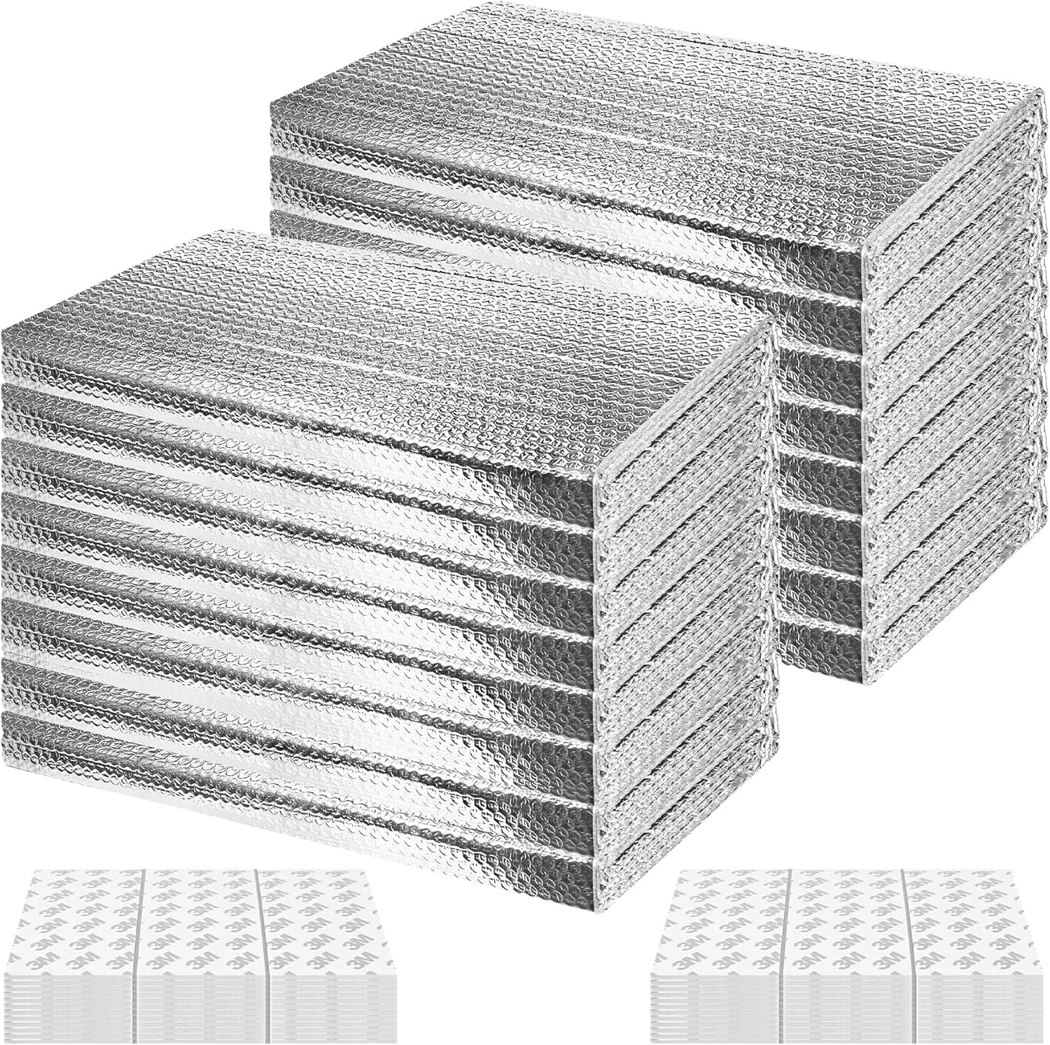 16P Garage Door Insulation Kit Panels 6MM 16x8FT Pre-Cut Bubble Reflective Aluminum Foil
