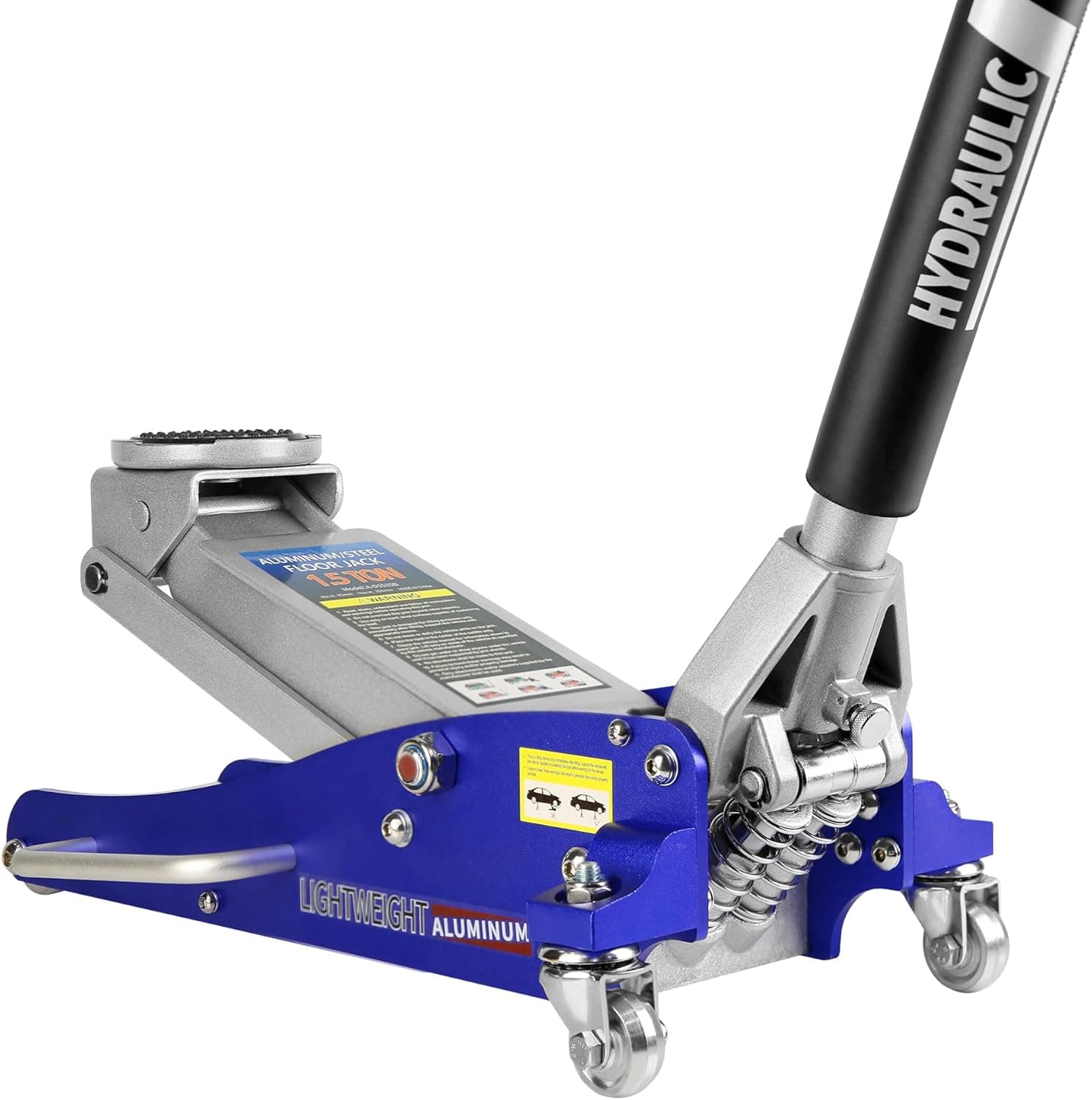 Floor Jack 1.5 Ton Hydraulic Low Profile Aluminum and Steel Car Jack, 3,000 lb Capacity