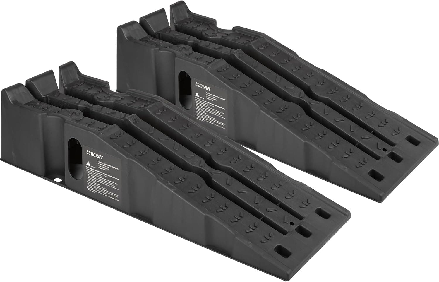 Stalwart Car Ramps 2-Pack Heavy-Duty Car Lifts, 13,000lb GVW Capacity
