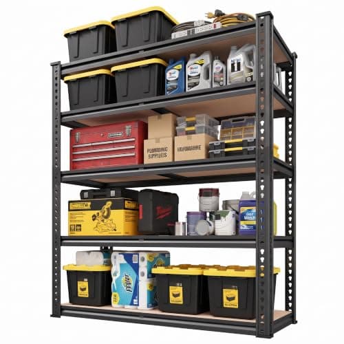 REIBII 40" W Storage Shelves Load 2500Lbs for Garage Pantry Closet Kitchen