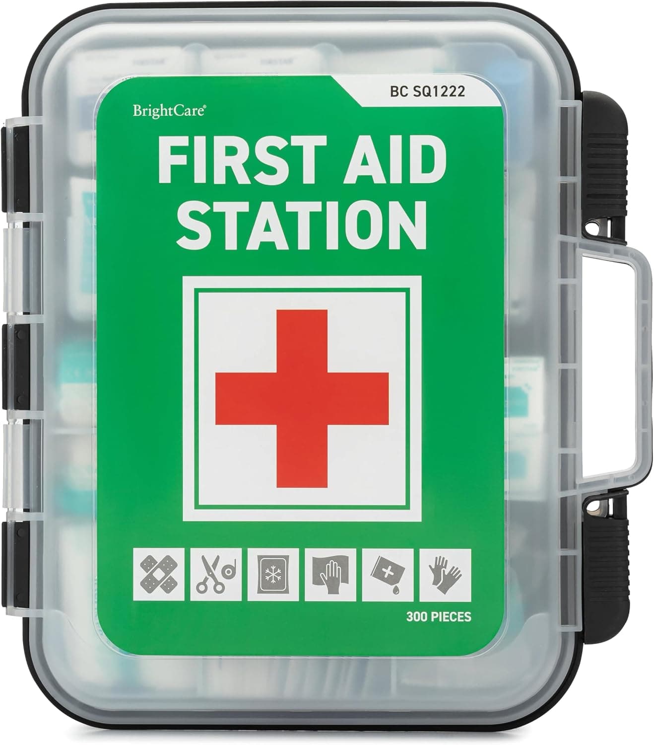 Large First Aid Kit Cabinet, Wall Mountable & Portable, OSHA Compliant, Tilting Shelves