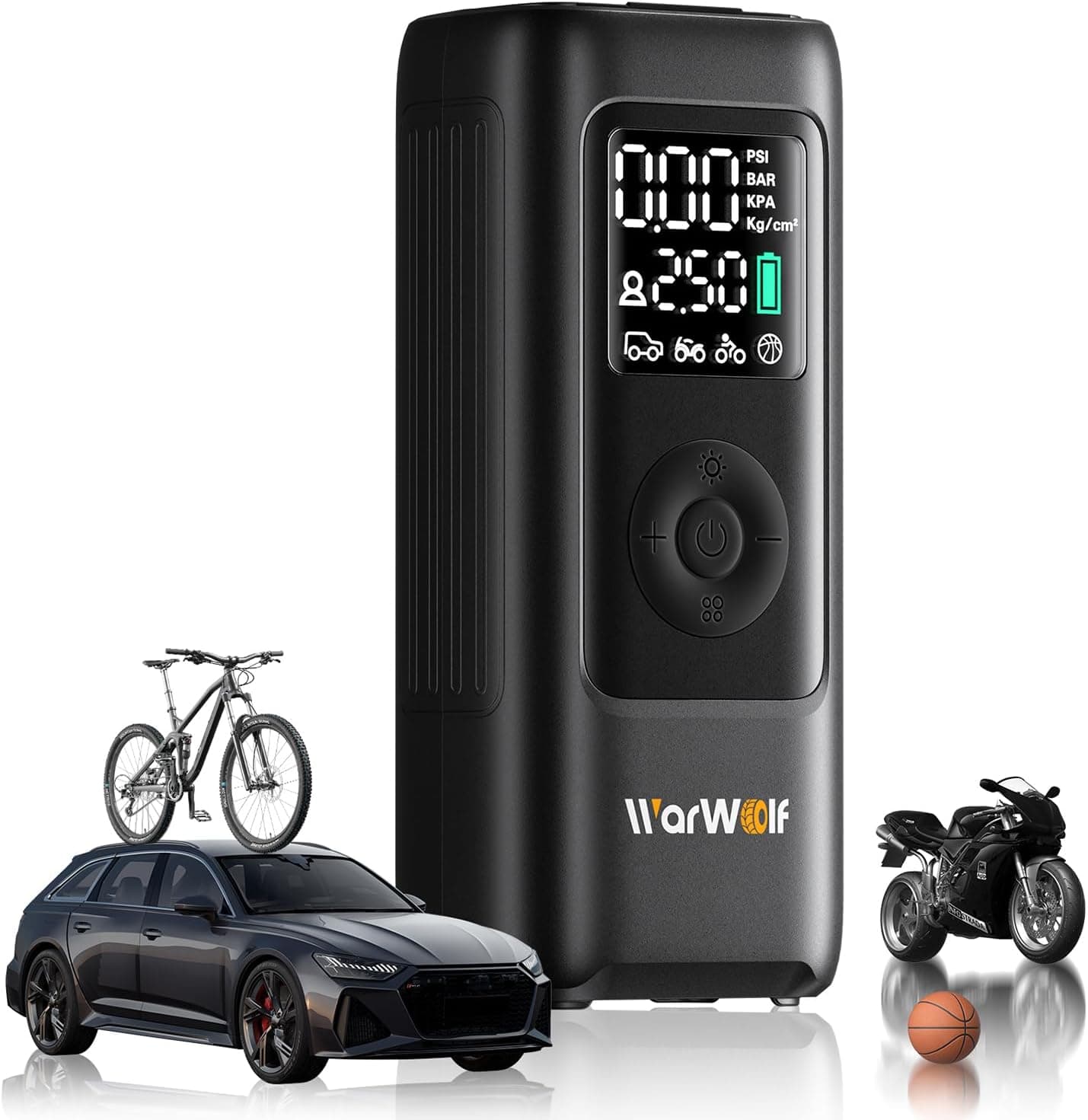 WARWOLF Tire Inflator Portable Air Compressor