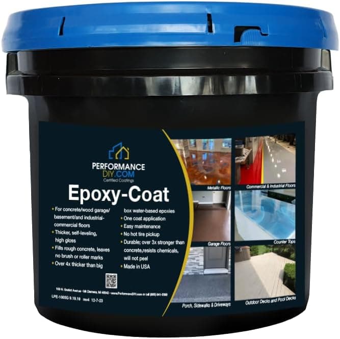 Epoxy Floor Kit Good Half Kit Beige Base with Beige Blend Flake, Covers 250 sq. ft. at 9.7 mils Thickness