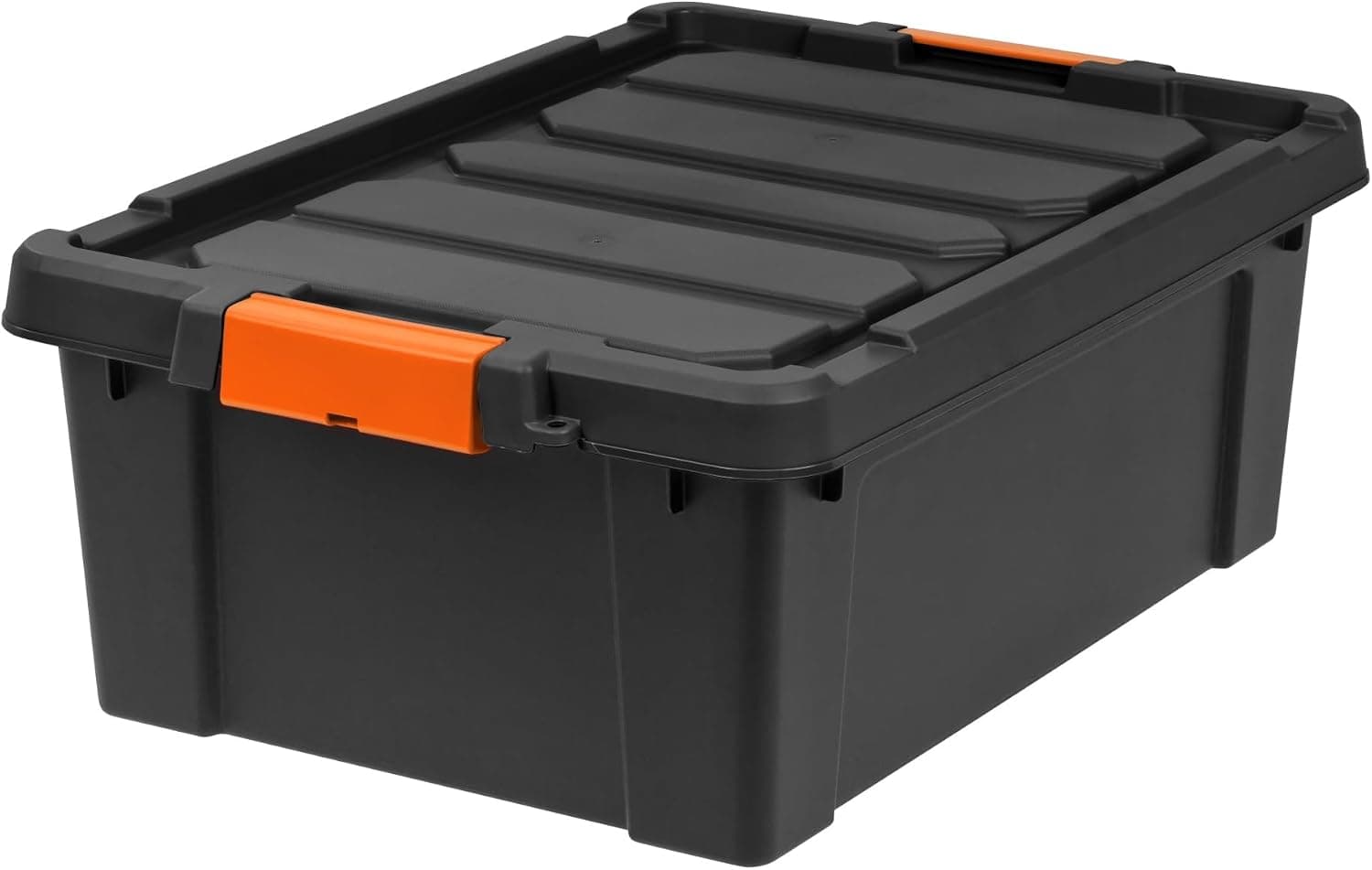 12 Gal. Plastic Storage Bins with Lids, Latching Totes, Heavy Duty Containers