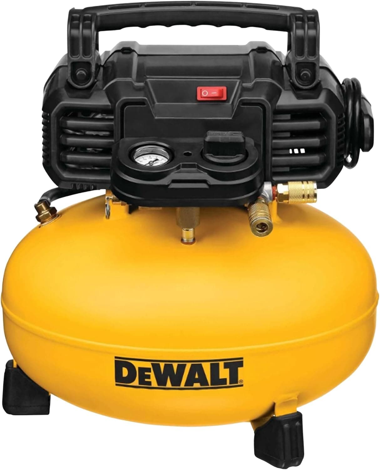DEWALT Pancake Air Compressor, 6 Gallon, 165 PSI (DWFP55126), Oil-Free, 2.6 SCFM @ 90 PSI