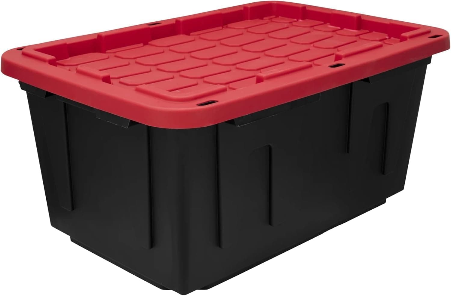 27 Gallon Large Plastic Storage Bins with Lids, Heavy Duty Tote, Stackable Totes for Attic and Garage